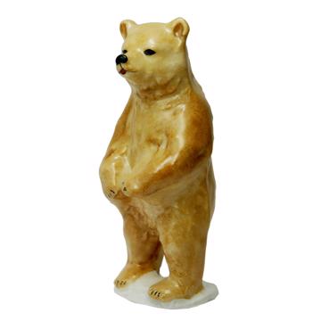 Porte pique Ours en porcelaine, beige, piques standards [2]