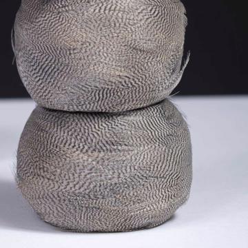 Rond de Serviette en plumes naturelles, taupe [5]