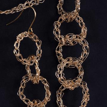 Boucles d'oreilles Anneaux, or, 5 anneaux [4]