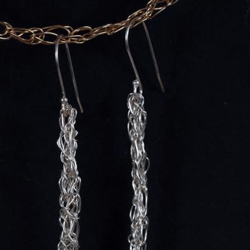 Boucles d'oreilles Baton, argent, grande  [2]