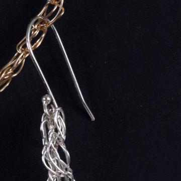 Boucles d'oreilles Baton, argent, courte [2]
