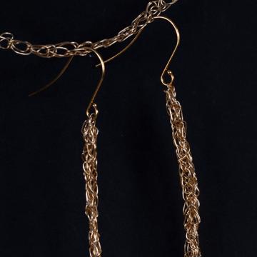 Boucles d'oreilles Baton, or, grande  [2]