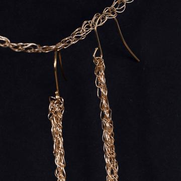 Boucles d'oreilles Baton, or, medium [2]
