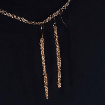 Boucles d'oreilles Baton, or, medium [1]