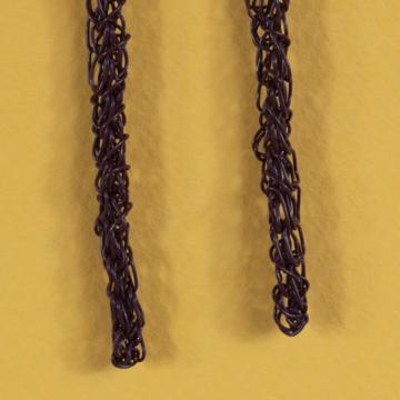 Boucles d'oreilles Baton, violet, grande  [2]