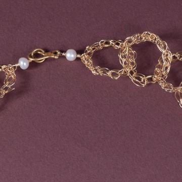 Collier Anneau en plaqué Or, or [3]