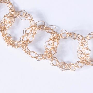 Collier Anneau en plaqué Or, or [4]