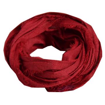 Lien en Soie Sari, rouge foncé