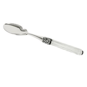 Fidélio individual sauce spoon in silver plated and cristal, transparent [3]