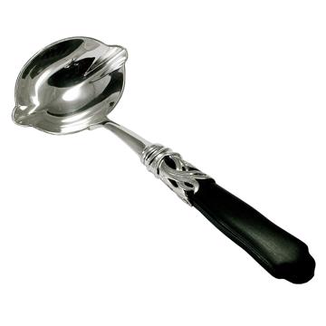 Cuillère à sauce Saba en argent et résine