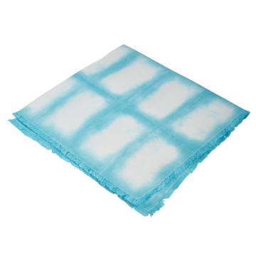 Shibori Napkin in Linen, turquoise