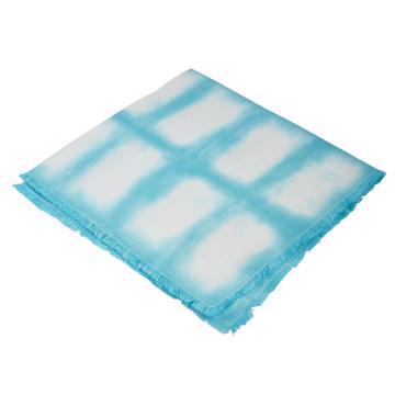 Serviette de table Shibori en Lin, turquoise