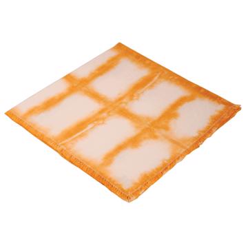 Shibori Napkin in Linen, orange