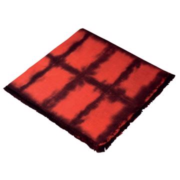 Serviette de table Shibori en Lin, rouge effet