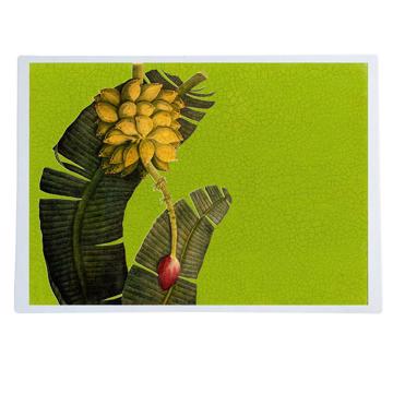 Bananier, Set de Table Chromo Plastifié, vert prairie, rectangle [1]