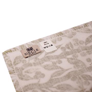 Forêt placemat in linen, peridot green [2]