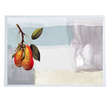 Fruits, Sets de Table Chromo Plastifié, bleu gris, fruit 12 [1]