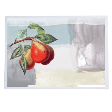 Fruits, Sets de Table Chromo Plastifié, bleu gris, fruit 2 [1]