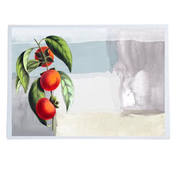 Fruits, Sets de Table Chromo Plastifié, bleu gris, fruit 5 [1]