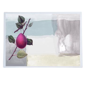 Fruits, Sets de Table Chromo Plastifié, bleu gris, fruit 6 [1]