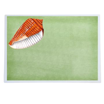 Poissons et Coquillages, Sets de Table Chromo Plastifié, vert clair, coquillage 5 [1]