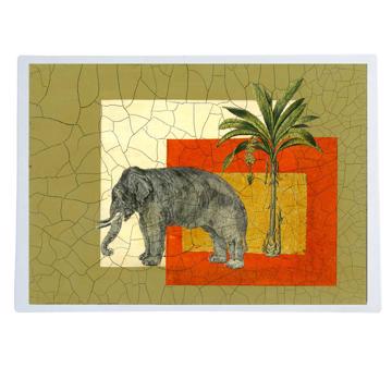 Safari, Sets de Table Chromo Plastifié, multicolore, eléphant [1]