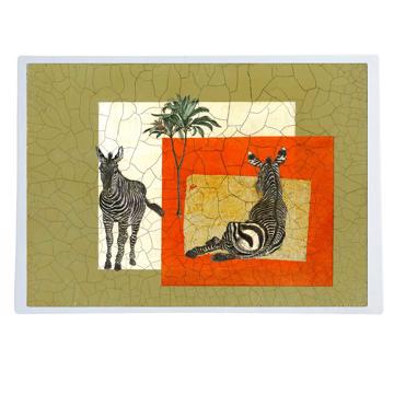 Safari, Sets de Table Chromo Plastifié, multicolore, zèbre [1]