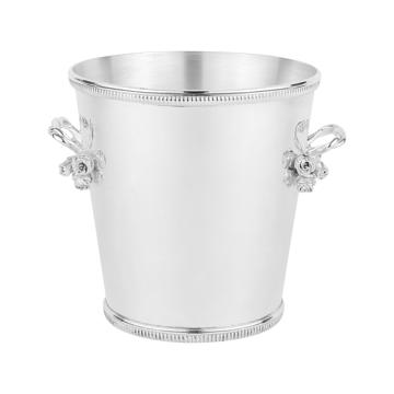 Seau à champagne Roses en métal argenté, argent [1]