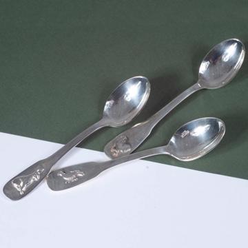 Petites cuillère Basse Cour en métal argenté, argent, lapin [1]