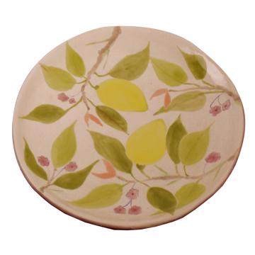 Assiette dessert Citronnier en faïence estampée, multicolore [5]
