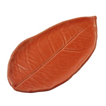 Lemon leaf in earthenware, strong orange