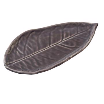 Lemon leaf in earthenware, purple