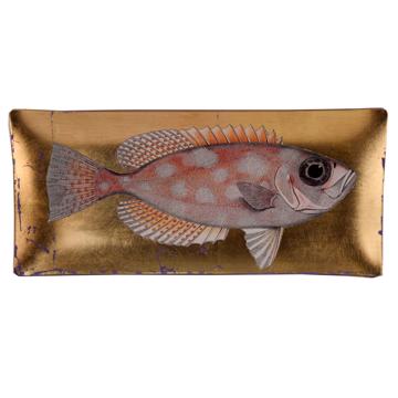 Assiette sushi Poisson en découpage sous verre