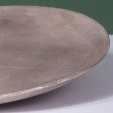 Assiettes Alagoa en faïence estampée, taupe, 19 cm diam. [2]