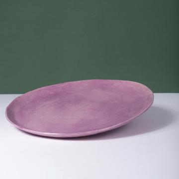 Assiettes Alagoa en faïence estampée, mauve, 19 cm diam. [1]