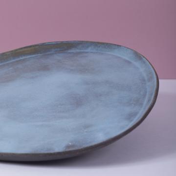 Black Stone table service in sandstone, light blue, dessert [2]