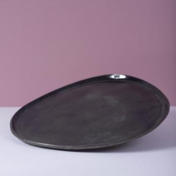 Black Stone table service in sandstone, dark blue, 29 cm diam. [1]