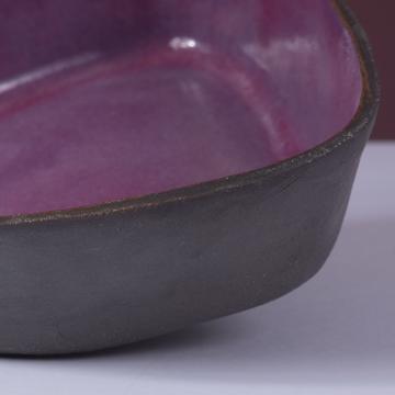Black Stone table service in sandstone, violet, deep plate [2]