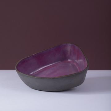 Black Stone table service in sandstone, violet, deep plate [1]
