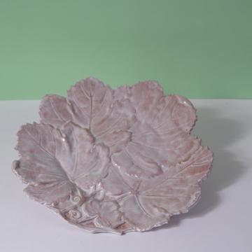 Windfall plate in stamped earthenware