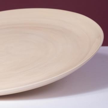 Service Crato en faïence tournée, coquille d'œuf, 24 cm diam. [2]