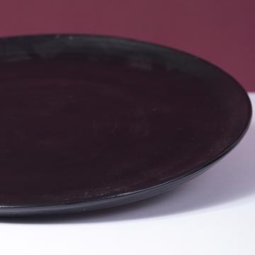 Service Crato en faïence tournée, noir, 29 cm diam. [4]