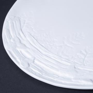Assiettes Réminiscence de Danielle Quarante pour Siècle, blanc, métamorphose branche [2]