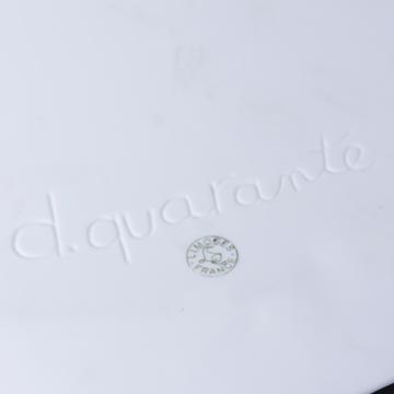 Assiettes Réminiscence de Danielle Quarante pour Siècle, blanc, métamorphose florale [3]