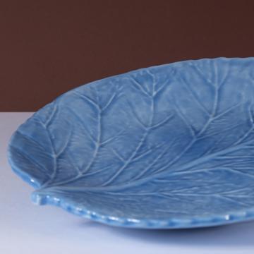 Hydrangea table plate in earthenware, french blue [2]