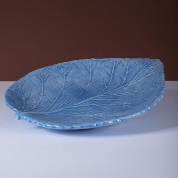 Hydrangea table plate in earthenware, french blue [1]