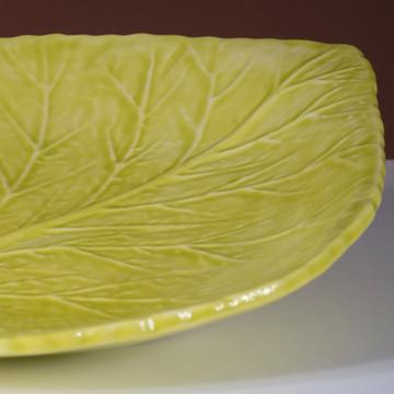 Assiette Table Hortensia en faïence, vert pomme [2]