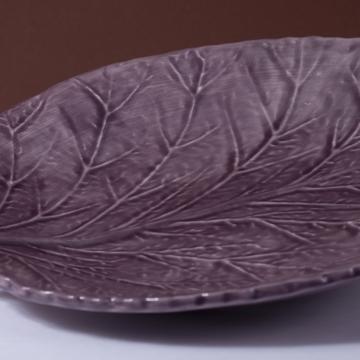 Hydrangea table plate in earthenware, purple [2]