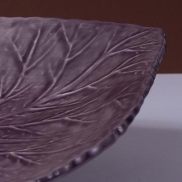Hydrangea table plate in earthenware, purple [4]