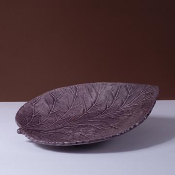 Assiette Table Hortensia en faïence, violet [1]